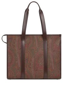 Сумка-шоппер ETRO с узором пейсли, коричневый