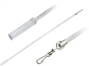 Спин-стержень Liedeco, (1 шт.), для боковых шарфов, штор Длина: 100 см, цвет glasklar