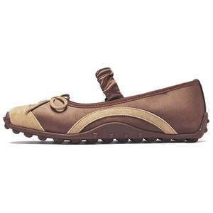 Туфли Мэри Джейн на плоской подошве женские AGSDON, Brown