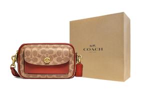 COACH Кожаная сумка через плечо для фотоаппарата