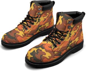 Женские зимние ботинки Pitovozu Camouflage, короткие противоскользящие боевые ботинки на шнуровке, водонепроницаемые кожаные ботинки, обувь, подарки для женщин