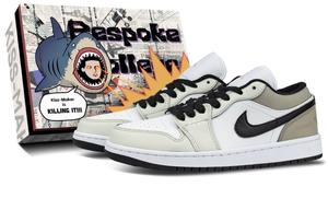 Jordan Дышащие низкие кеды Air 1 в винтажном стиле унисекс белый