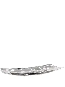 Блюдо bark, 5 cmх51,5 cmх19,5 cm см, Alessi, серебристый