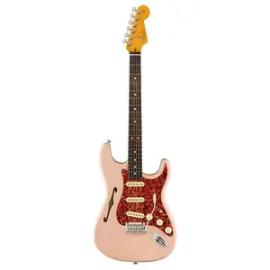 Fender - Ограниченная серия American Professional II Stratocaster Thinline - Прозрачный розовый #0171010760