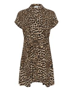 Платье-рубашка KAFFE CURVE Adriana, светло-коричневый