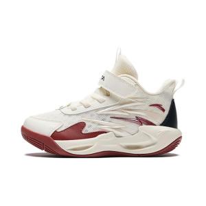 Antakids Детские баскетбольные кроссовки Wind Cave с противоскользящим покрытием, низкие, белые, красные и черные, для детей от 3 до 7 лет