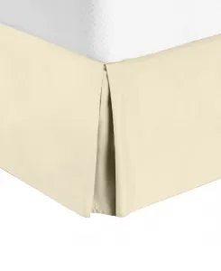 Премиальная юбка для кровати с приталенным подолом, 36 см, размер Full Nestl, сливочный