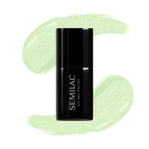 Гибридный лак для ногтей 497 зеленый паз, 7 мл Semilac, цвет 497 green groove