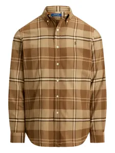 Твиловая рубашка с длинными рукавами Polo Ralph Lauren, коричневый