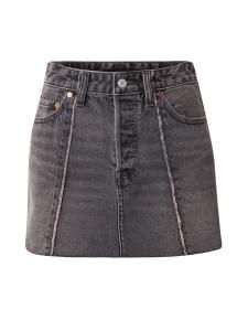 Юбка LEVI'S  RECRAFTED SKIRT, серый деним