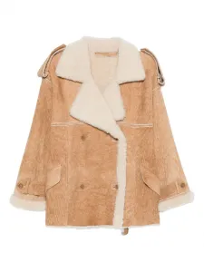 Двубортное пальто Salvatore Santoro, коричневый