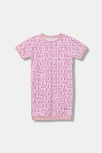 Детское хлопковое платье Guess, розовый