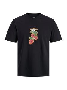 Jack & Jones Plus Футболка 'JORCATSKILLS' в черном цвете