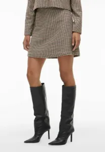 Мини-Юбка-Колокольчик vienilla karierter Vila, Natural Melange