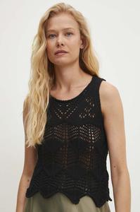 Хлопковый жилет Answear Lab, черный