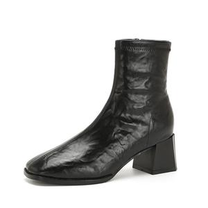 BIGTREE Женские черно-коричневые ботинки до щиколотки, цвет Black