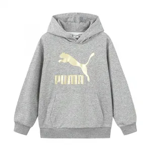 PUMA Свитшот CLASSICS коллекция Sportstyle светло-серый в крапинку Kids'