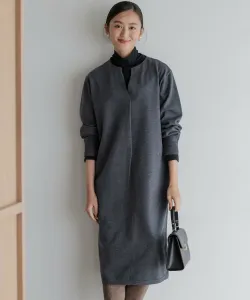 Вязаное платье с вырезом-капелькой Suite L, цвет Gray [004]