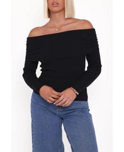 Женский вязаный топ Junia с завязками на спине Petal and Pup, Black