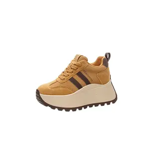 The mystery of glamour Женские повседневные кроссовки с амортизацией на флисовой подкладке желтого цвета, цвет Yellow Fleece-Lined