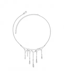 Ожерелье «Тающая капля» Lucy Quartermaine, silver