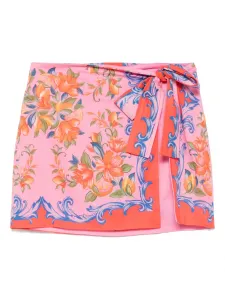 Саронг с цветочным принтом Farm Rio, розовый