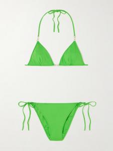 Бикини Sessantaquattro с треугольными чашками и цепочкой Lido, зеленый