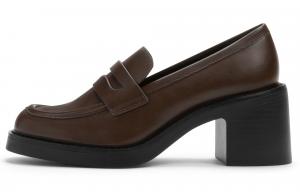 Лоферы 6,8 см женские CHARLES&KEITH, темно-коричневый темно-коричневый