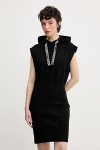 Хлопковое платье Karl Lagerfeld Jeans, черный