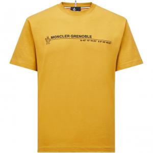 Футболка с логотипом Moncler Grenoble, желтый