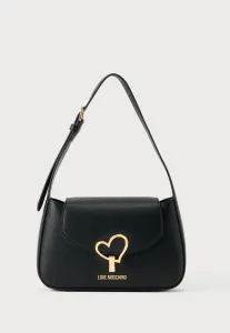 Сумочка с поворотным замком в форме сердца Love Moschino, Black