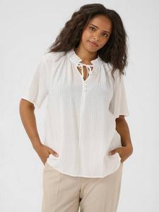 Топ с короткими рукавами KClisana из вискозной смеси KAFFE Curve, White