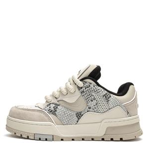 Износостойкие низкие скейтерские кроссовки унисекс бежевый Youthloser, экрю