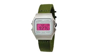 CASIO Ретроффит серия кварцевый механизм нейлоновый ремешок женские часы white dial