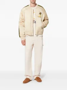 Куртка Wes с вышивкой Marant, бежевый