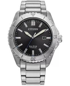 Мужские часы Eco-Drive Brycen Super Titanium с браслетом, 41 мм Citizen