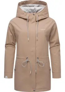 Верхняя куртка Ragwear "Urbanna Remake", с капюшоном, стильная женская переходная куртка из переработанных материалов, цвет Sand