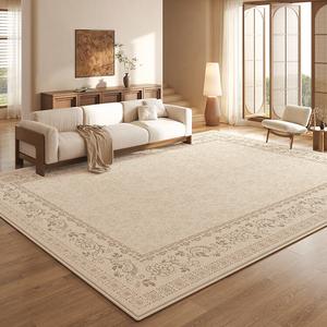 Budis Ковер 160х230 см для гостиной/кабинета в винтажном французском стиле, водонепроницаемый, устойчивый к пятнам, с высоким ворсом