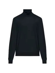 Вязаный свитер с высоким воротом Tom Ford, черный