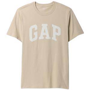 Футболка с коротким рукавом Spring минималистичный стиль универсальный топ Unisex GAP, коричневый