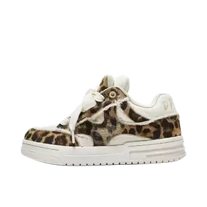 Alxnan Женские кеды с леопардовым принтом, цвет Leopard Print