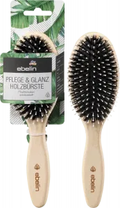 забота о природе и усилителе Блестящая деревянная кисть овальная 1 шт. ebelin