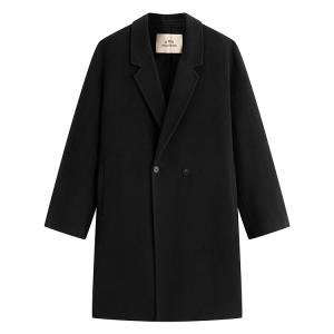 PEACEBIRD MEN Пальто мужское Black 1 Lapel Moderate