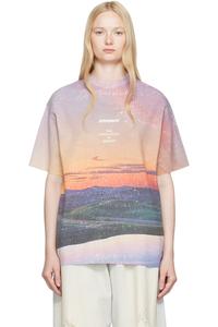 Полурукавный трикотаж. 60 футболка Ader Error, оранжевый