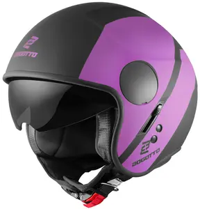 Шлем Bogotto v595 sierra jet, Black/Purple