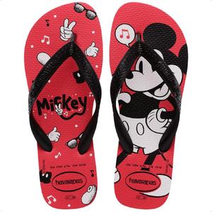Вьетнамки Havaianas Top Disney, унисекс для взрослых, черный/красный