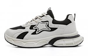 RENBEN Устойчивые к истиранию дышащие сбалансированные легкие утолщенные низкие кроссовки с эффектом увеличения роста женские бежево-черные, цвет Beige Black