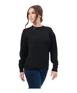 Черный свитер из люрексовой пряжи Armani Exchange, черный