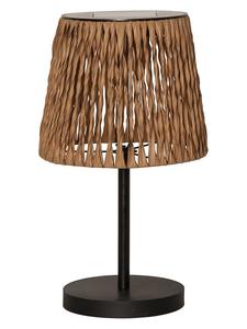 STAR Trading Настольная светодиодная солнечная лампа "Cesta" светло-коричневого цвета - (В)48 x Ø 28 см