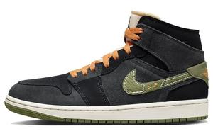 1 Mid SE Craft Anthracite Light Olive, кроссовки женские Jordan, цвет Gray Green